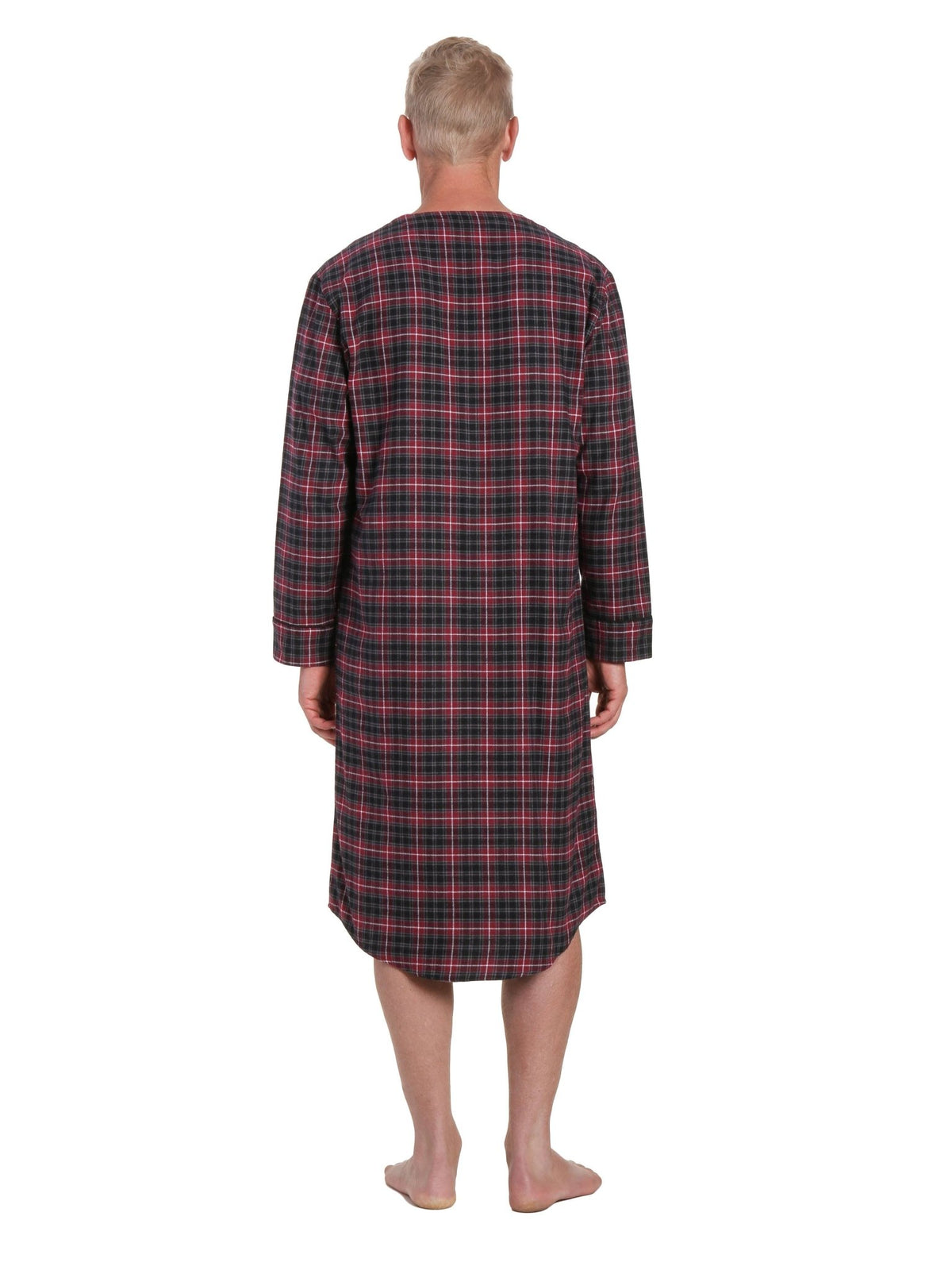 Mens Nightshirt - 100% Cotton Flannel Mens Nightshirts for Sleeping pajama-tops La Vie Bien Mens Nightshirt - 100% Cotton Flannel Mens Nightshirts for Sleeping