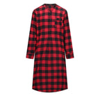 Mens Nightshirt - 100% Cotton Flannel Mens Nightshirts for Sleeping pajama-tops La Vie Bien Mens Nightshirt - 100% Cotton Flannel Mens Nightshirts for Sleeping