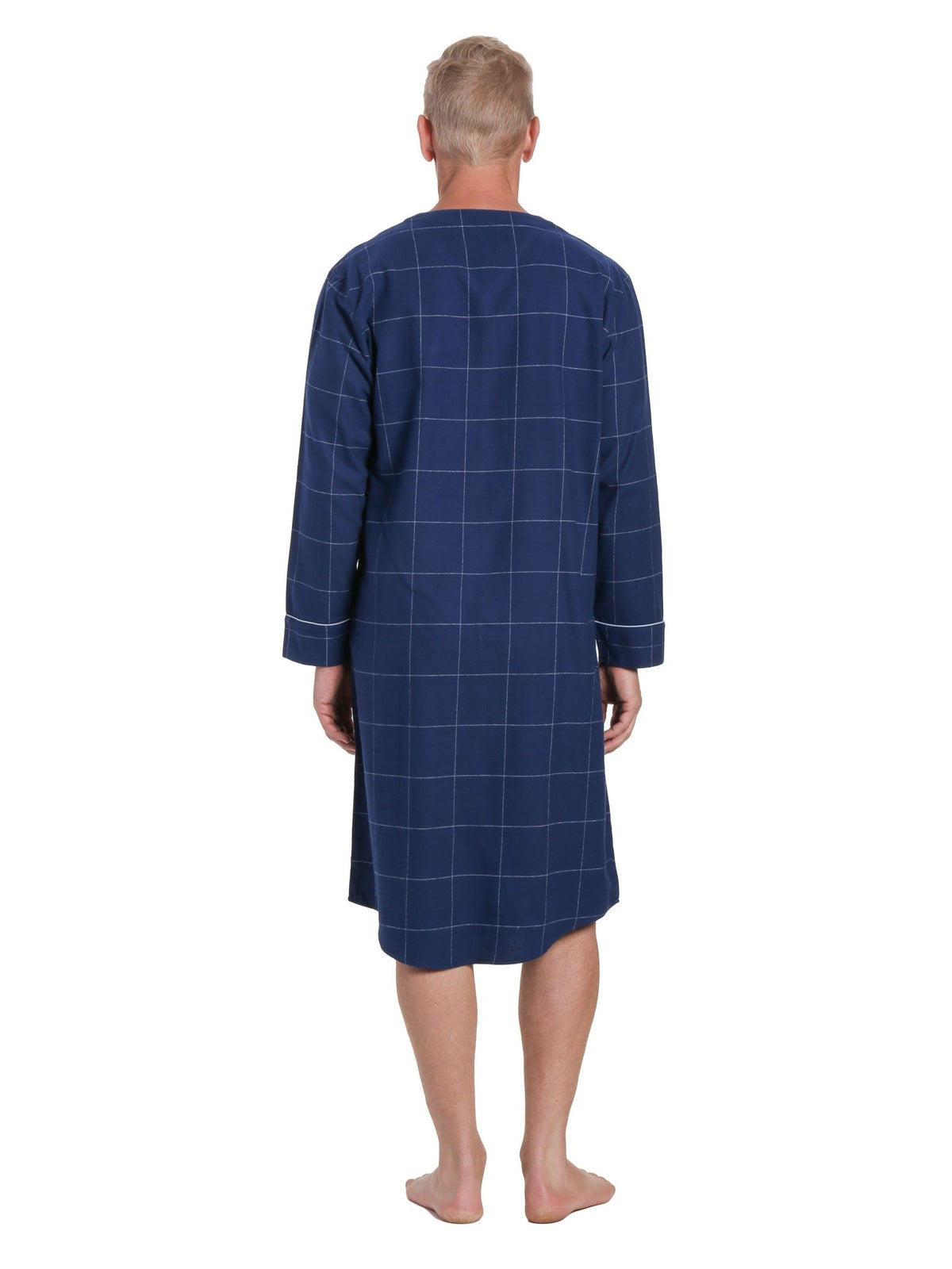 Mens Nightshirt - 100% Cotton Flannel Mens Nightshirts for Sleeping pajama-tops La Vie Bien Mens Nightshirt - 100% Cotton Flannel Mens Nightshirts for Sleeping