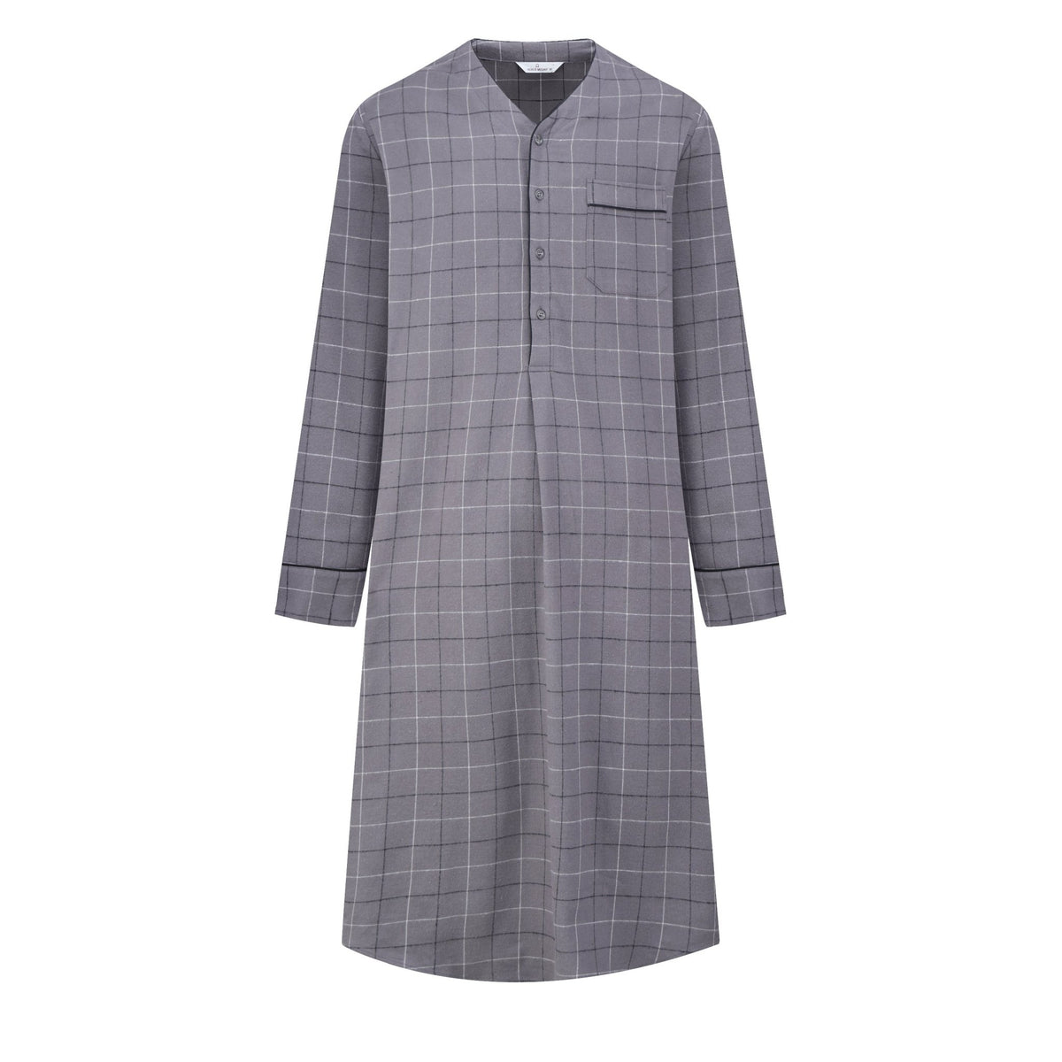 Mens Nightshirt - 100% Cotton Flannel Mens Nightshirts for Sleeping pajama-tops La Vie Bien Mens Nightshirt - 100% Cotton Flannel Mens Nightshirts for Sleeping