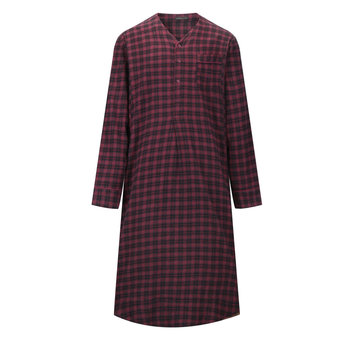 Mens Nightshirt - 100% Cotton Flannel Mens Nightshirts for Sleeping pajama-tops La Vie Bien Mens Nightshirt - 100% Cotton Flannel Mens Nightshirts for Sleeping