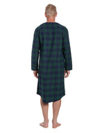 Mens Nightshirt - 100% Cotton Flannel Mens Nightshirts for Sleeping pajama-tops La Vie Bien Mens Nightshirt - 100% Cotton Flannel Mens Nightshirts for Sleeping