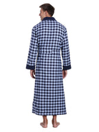 Men's Premium 100% Cotton Flannel Fleece Lined Robe bathrobes La Vie Bien Men's Premium 100% Cotton Flannel Fleece Lined Robe