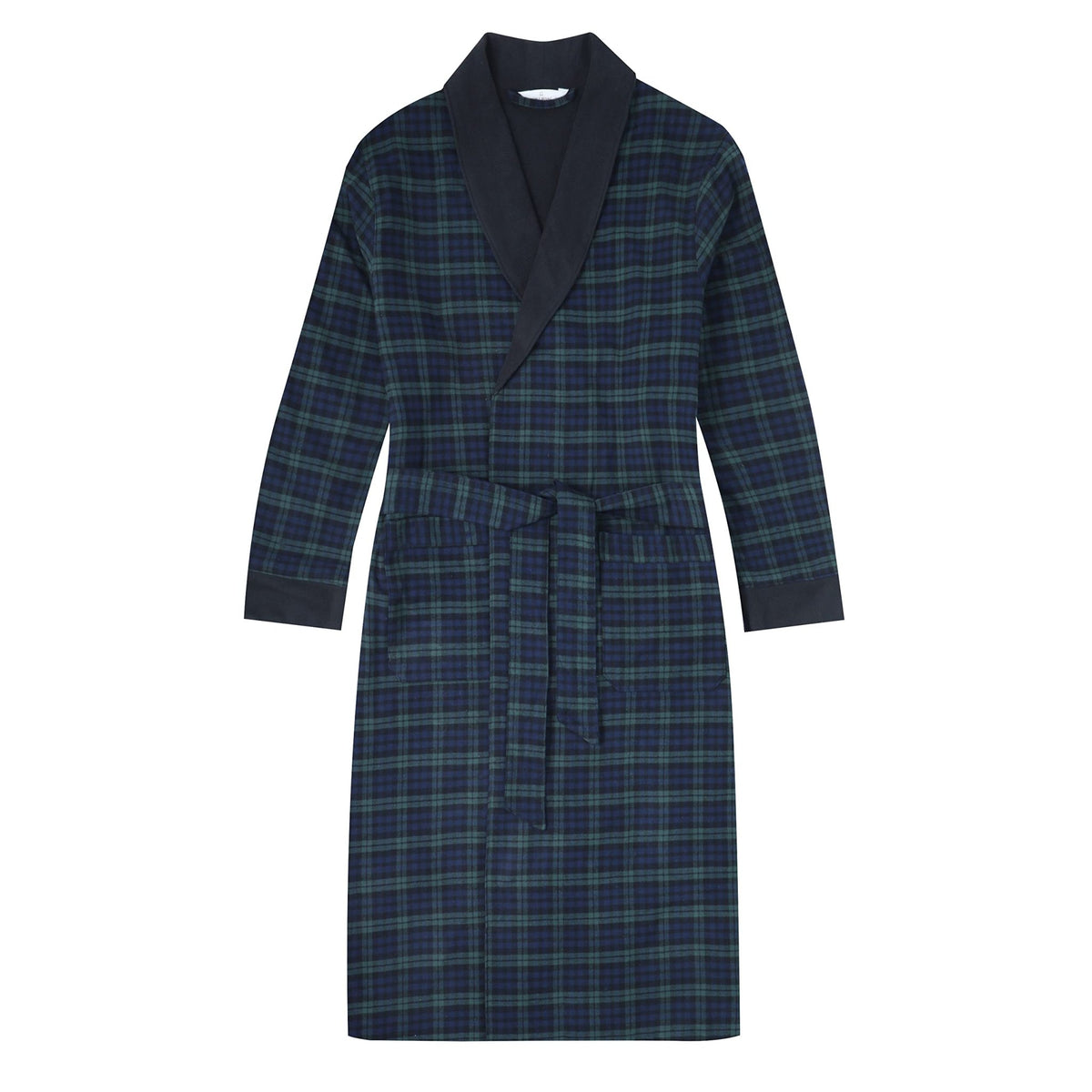 Men's Premium 100% Cotton Flannel Fleece Lined Robe bathrobes La Vie Bien Men's Premium 100% Cotton Flannel Fleece Lined Robe
