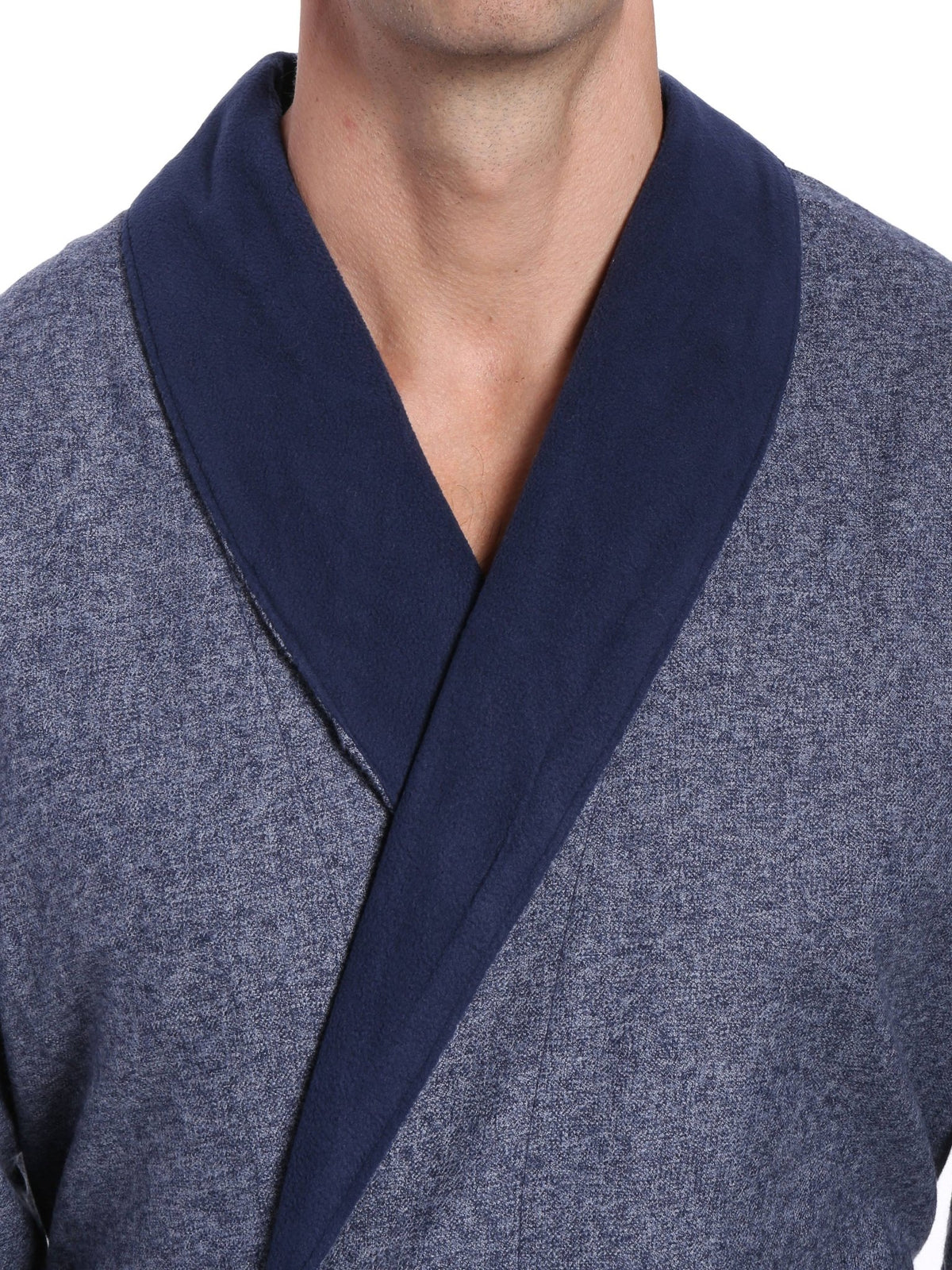 Men's Premium 100% Cotton Flannel Fleece Lined Robe bathrobes La Vie Bien Men's Premium 100% Cotton Flannel Fleece Lined Robe