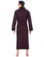 Men's Premium 100% Cotton Flannel Fleece Lined Robe bathrobes La Vie Bien Men's Premium 100% Cotton Flannel Fleece Lined Robe