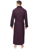 Men's Premium 100% Cotton Flannel Fleece Lined Robe bathrobes La Vie Bien Men's Premium 100% Cotton Flannel Fleece Lined Robe