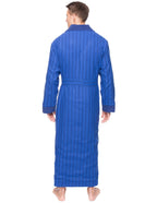 Men's Premium 100% Cotton Flannel Fleece Lined Robe bathrobes La Vie Bien Men's Premium 100% Cotton Flannel Fleece Lined Robe