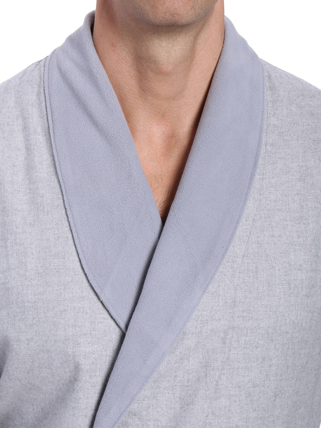 Men's Premium 100% Cotton Flannel Fleece Lined Robe bathrobes La Vie Bien Men's Premium 100% Cotton Flannel Fleece Lined Robe