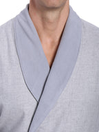 Men's Premium 100% Cotton Flannel Fleece Lined Robe bathrobes La Vie Bien Men's Premium 100% Cotton Flannel Fleece Lined Robe