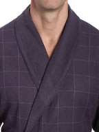 Men's Premium 100% Cotton Flannel Fleece Lined Robe bathrobes La Vie Bien Men's Premium 100% Cotton Flannel Fleece Lined Robe