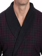 Men's Premium 100% Cotton Flannel Fleece Lined Robe bathrobes La Vie Bien Men's Premium 100% Cotton Flannel Fleece Lined Robe