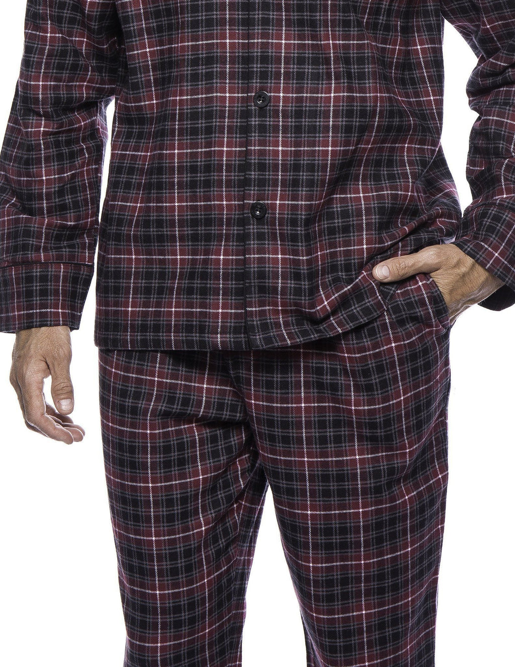 Men's Premium 100% Cotton Flannel Pajama Sleepwear Set pajama-sets La Vie Bien Men's Premium 100% Cotton Flannel Pajama Sleepwear Set
