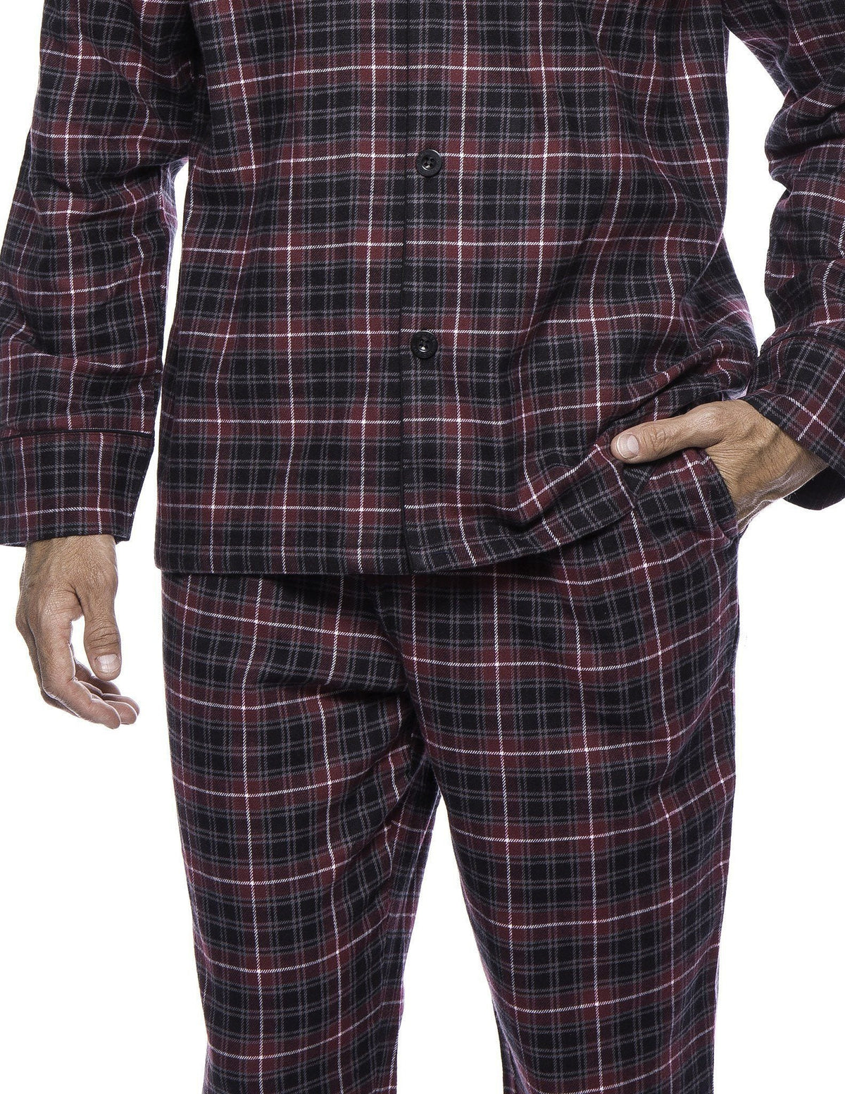 Men's Premium 100% Cotton Flannel Pajama Sleepwear Set pajama-sets La Vie Bien Men's Premium 100% Cotton Flannel Pajama Sleepwear Set