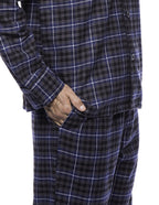 Men's Premium 100% Cotton Flannel Pajama Sleepwear Set pajama-sets La Vie Bien Men's Premium 100% Cotton Flannel Pajama Sleepwear Set