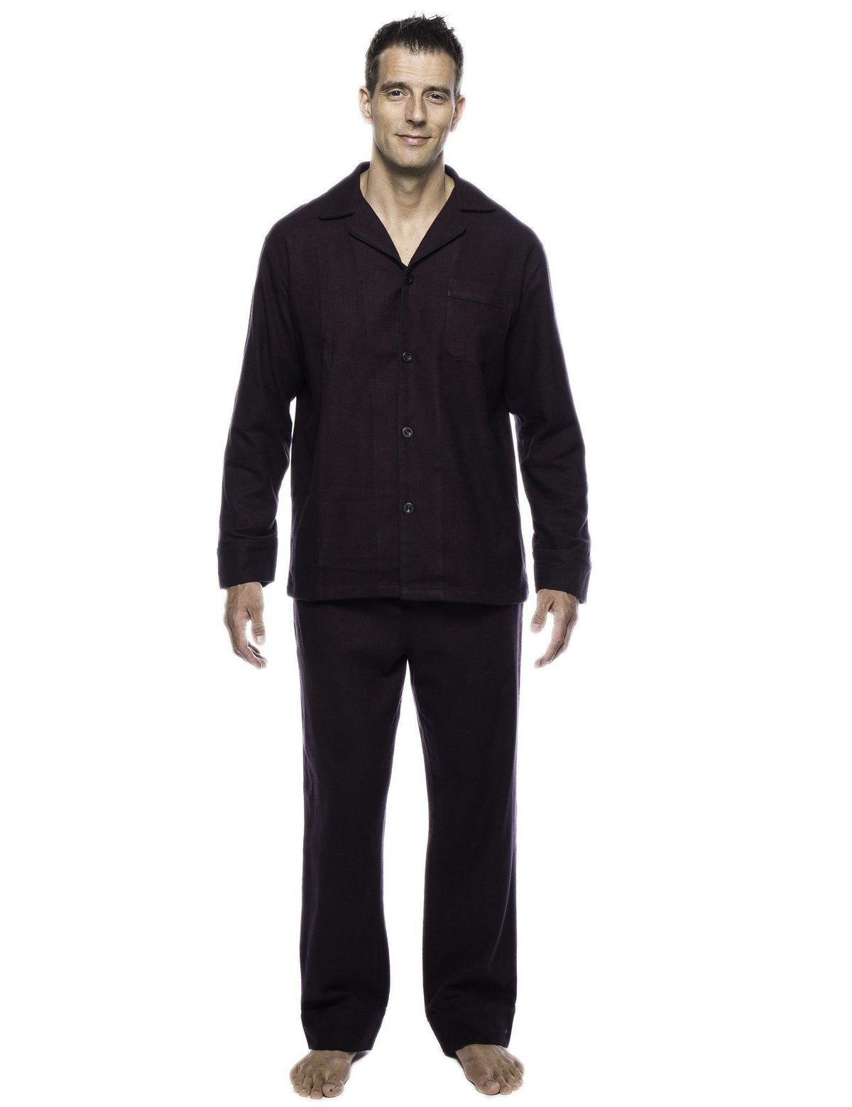 Men's Premium 100% Cotton Flannel Pajama Sleepwear Set pajama-sets La Vie Bien Men's Premium 100% Cotton Flannel Pajama Sleepwear Set