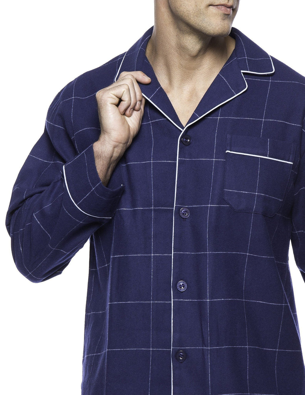 Men's Premium 100% Cotton Flannel Pajama Sleepwear Set pajama-sets La Vie Bien Men's Premium 100% Cotton Flannel Pajama Sleepwear Set