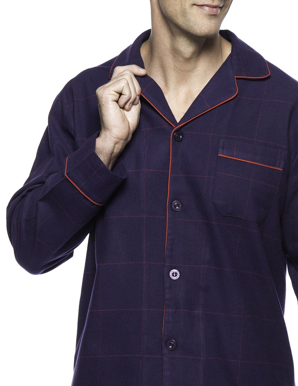 Men's Premium 100% Cotton Flannel Pajama Sleepwear Set pajama-sets La Vie Bien Men's Premium 100% Cotton Flannel Pajama Sleepwear Set