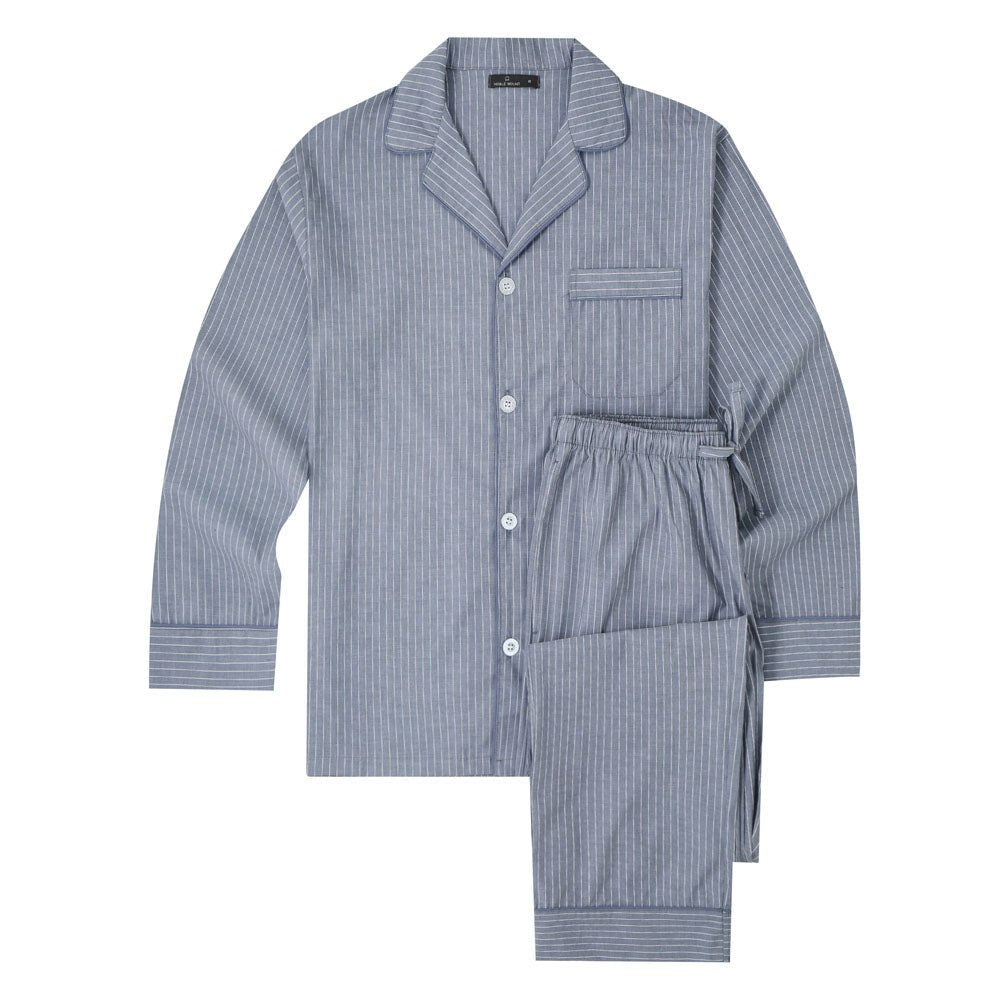 Men's Premium 100% Cotton Woven Pajama Sleepwear Set pajama-sets La Vie Bien Men's Premium 100% Cotton Woven Pajama Sleepwear Set