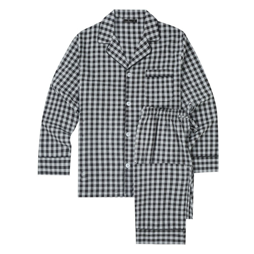 Men's Premium 100% Cotton Woven Pajama Sleepwear Set pajama-sets La Vie Bien Men's Premium 100% Cotton Woven Pajama Sleepwear Set