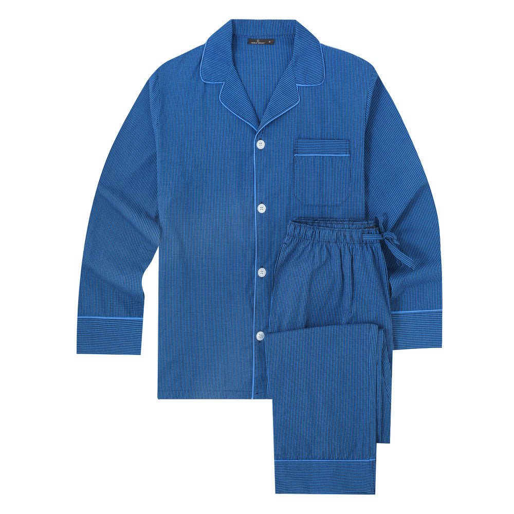 Men's Premium 100% Cotton Woven Pajama Sleepwear Set pajama-sets La Vie Bien Men's Premium 100% Cotton Woven Pajama Sleepwear Set