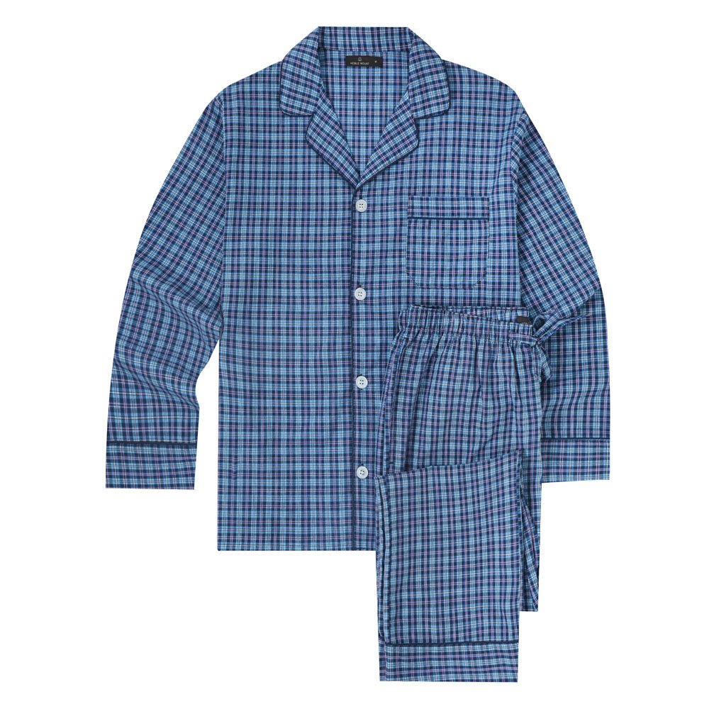 Men's Premium 100% Cotton Woven Pajama Sleepwear Set pajama-sets La Vie Bien Men's Premium 100% Cotton Woven Pajama Sleepwear Set