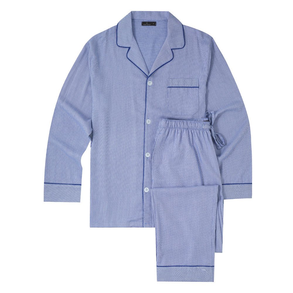 Men's Premium 100% Cotton Woven Pajama Sleepwear Set pajama-sets La Vie Bien Men's Premium 100% Cotton Woven Pajama Sleepwear Set