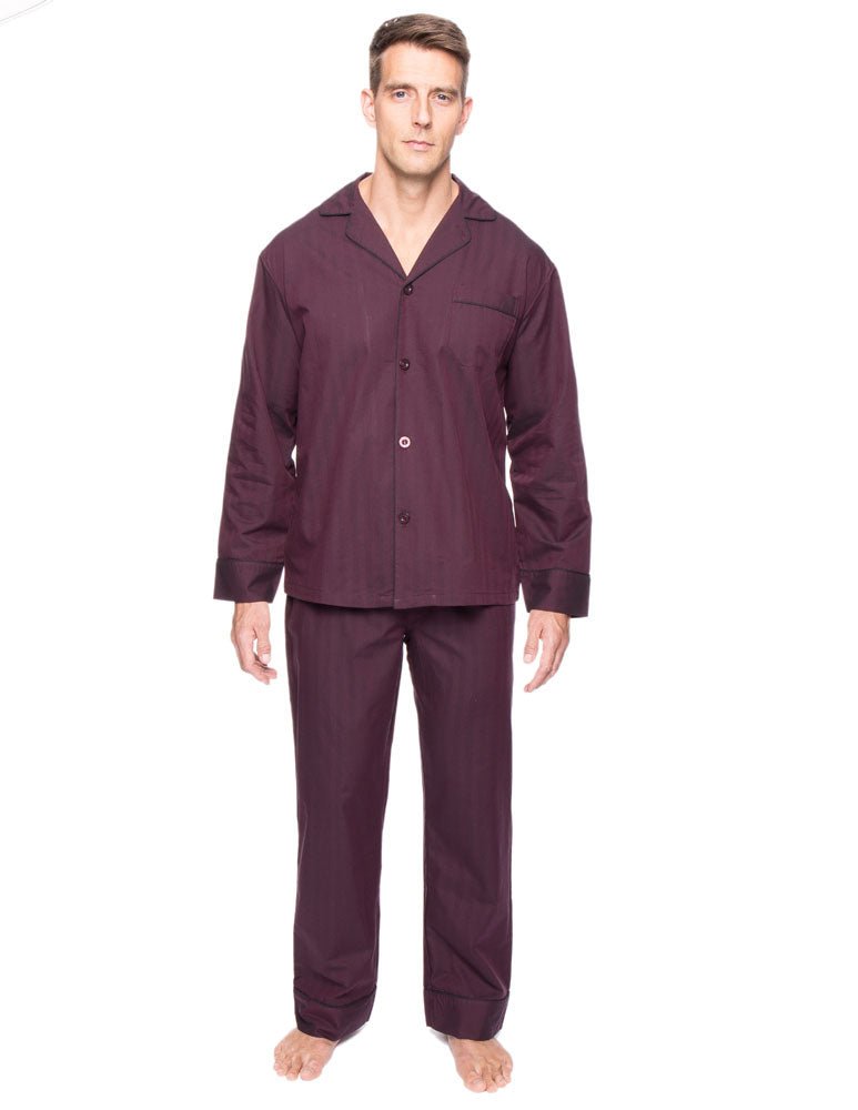 Men's Premium 100% Cotton Woven Pajama Sleepwear Set pajama-sets La Vie Bien Men's Premium 100% Cotton Woven Pajama Sleepwear Set
