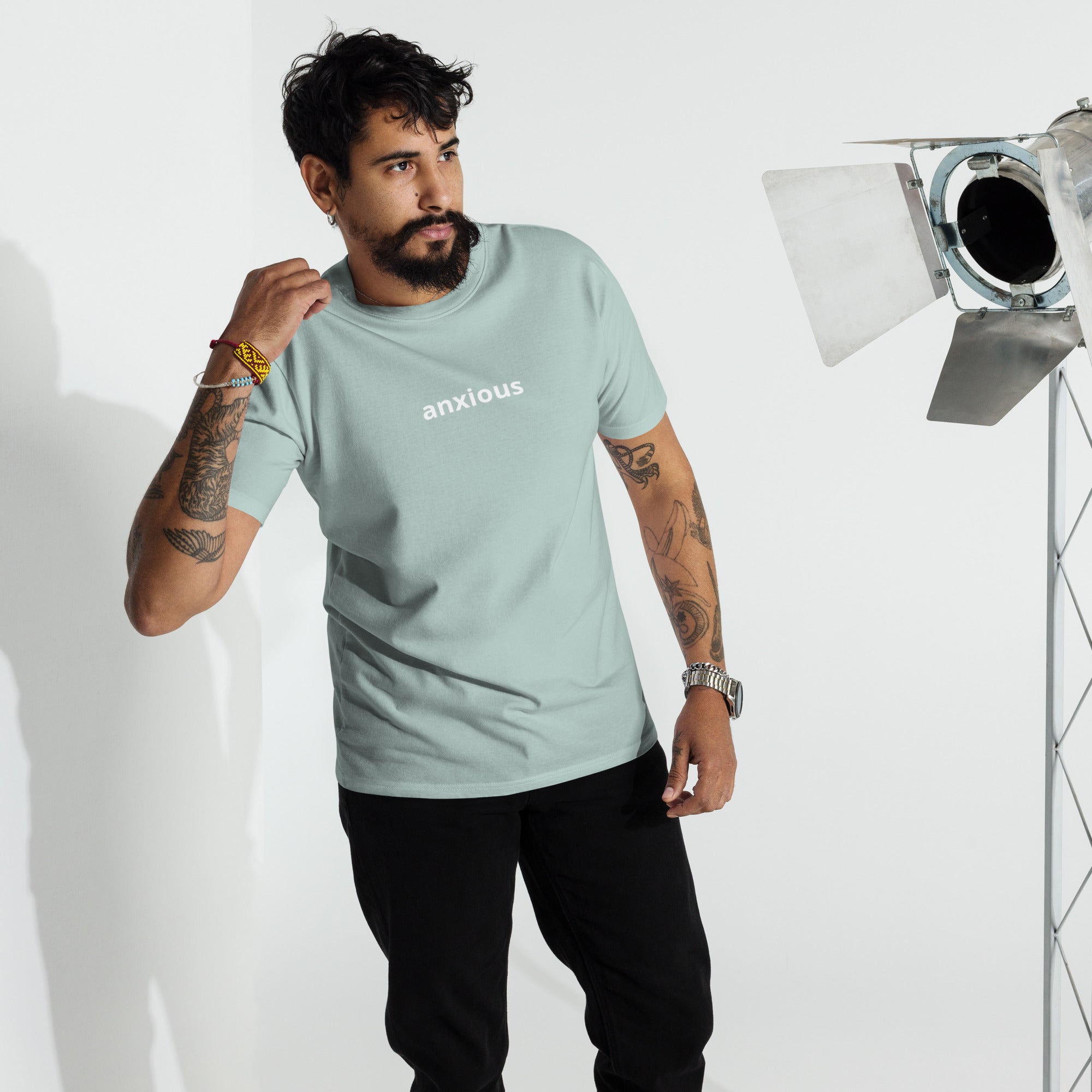 Men’s anxious tee - La Vie Bien - Anxiety apparel - Anxiety gear - Anxiety tops