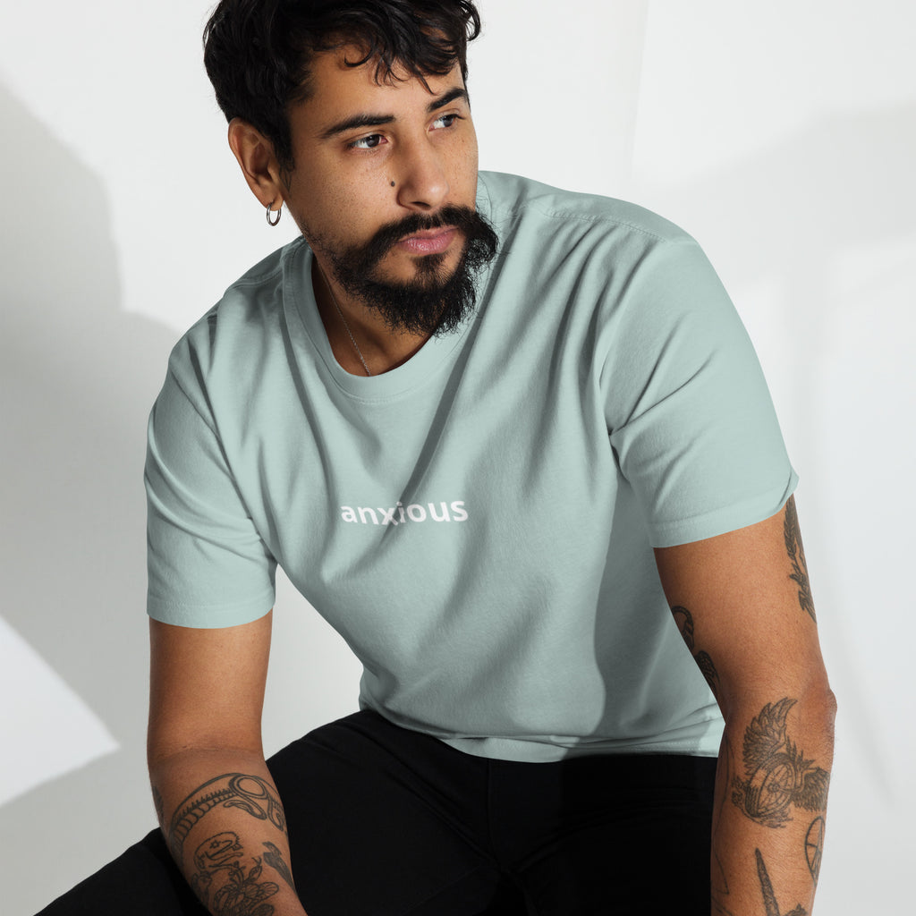 Men’s anxious tee - La Vie Bien - Anxiety apparel - Anxiety gear - Anxiety tops