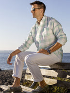 Men's Regular Fit Long Sleeve 100% Linen Shirt button-down-shirts La Vie Bien Men's Regular Fit Long Sleeve 100% Linen Shirt
