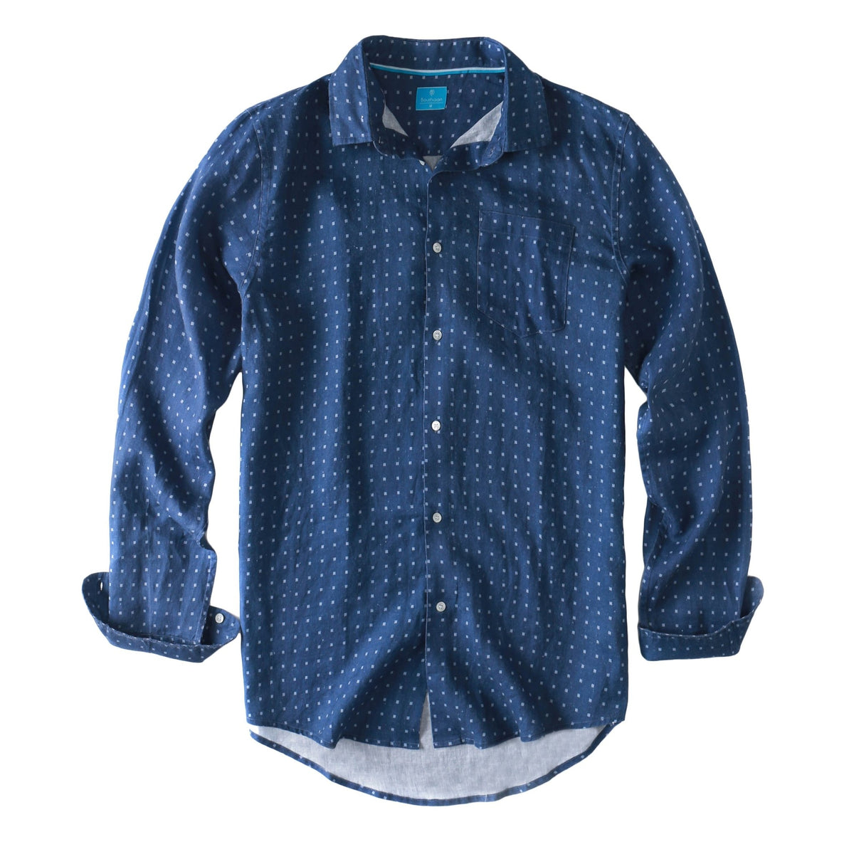 Men's Regular Fit Long Sleeve 100% Linen Shirt button-down-shirts La Vie Bien Men's Regular Fit Long Sleeve 100% Linen Shirt