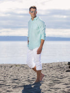 Men's Regular Fit Long Sleeve 100% Linen Shirt button-down-shirts La Vie Bien Men's Regular Fit Long Sleeve 100% Linen Shirt