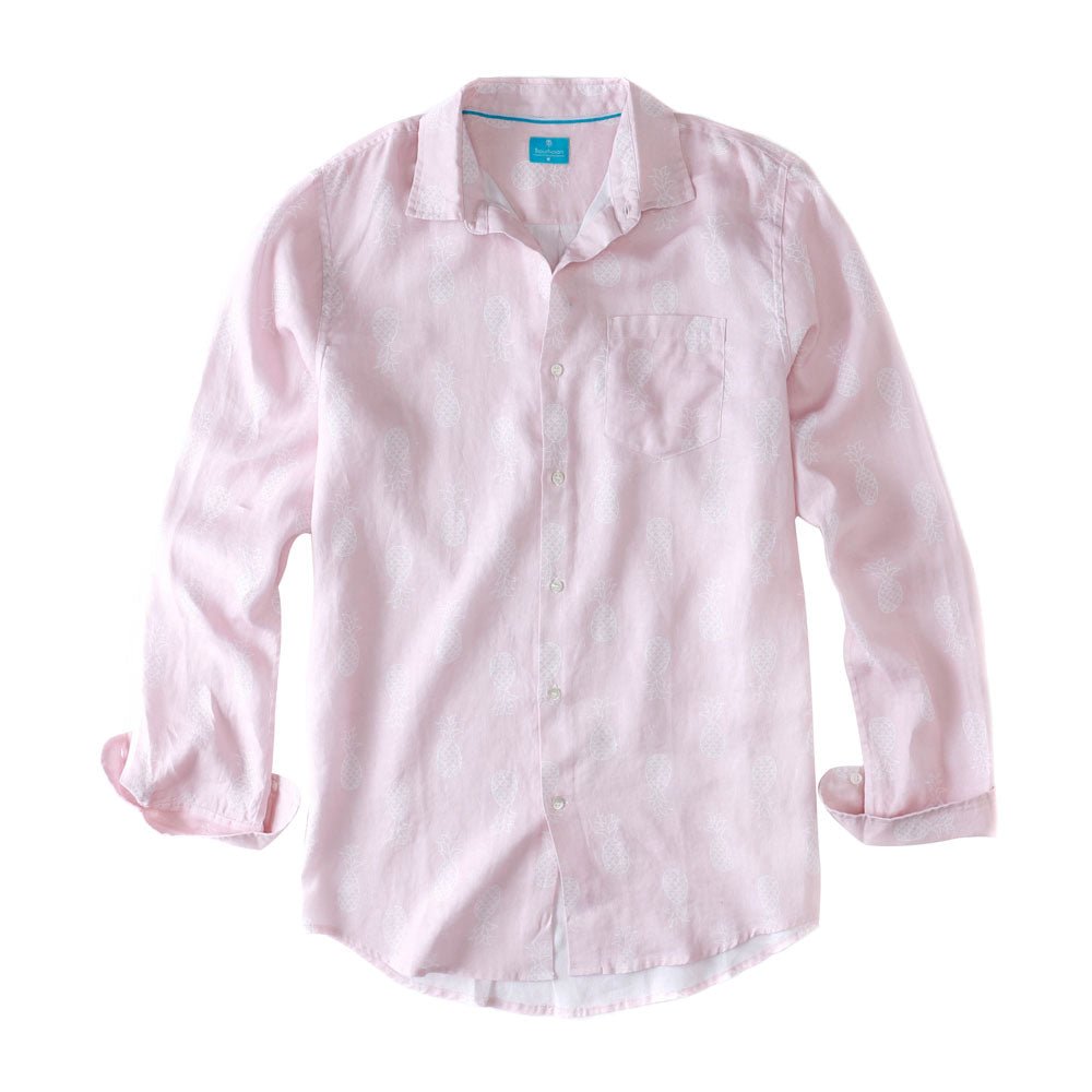 Men's Regular Fit Long Sleeve 100% Linen Shirt button-down-shirts La Vie Bien Men's Regular Fit Long Sleeve 100% Linen Shirt