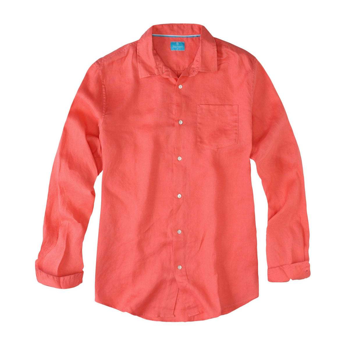 Men's Regular Fit Long Sleeve 100% Linen Shirt button-down-shirts La Vie Bien Men's Regular Fit Long Sleeve 100% Linen Shirt