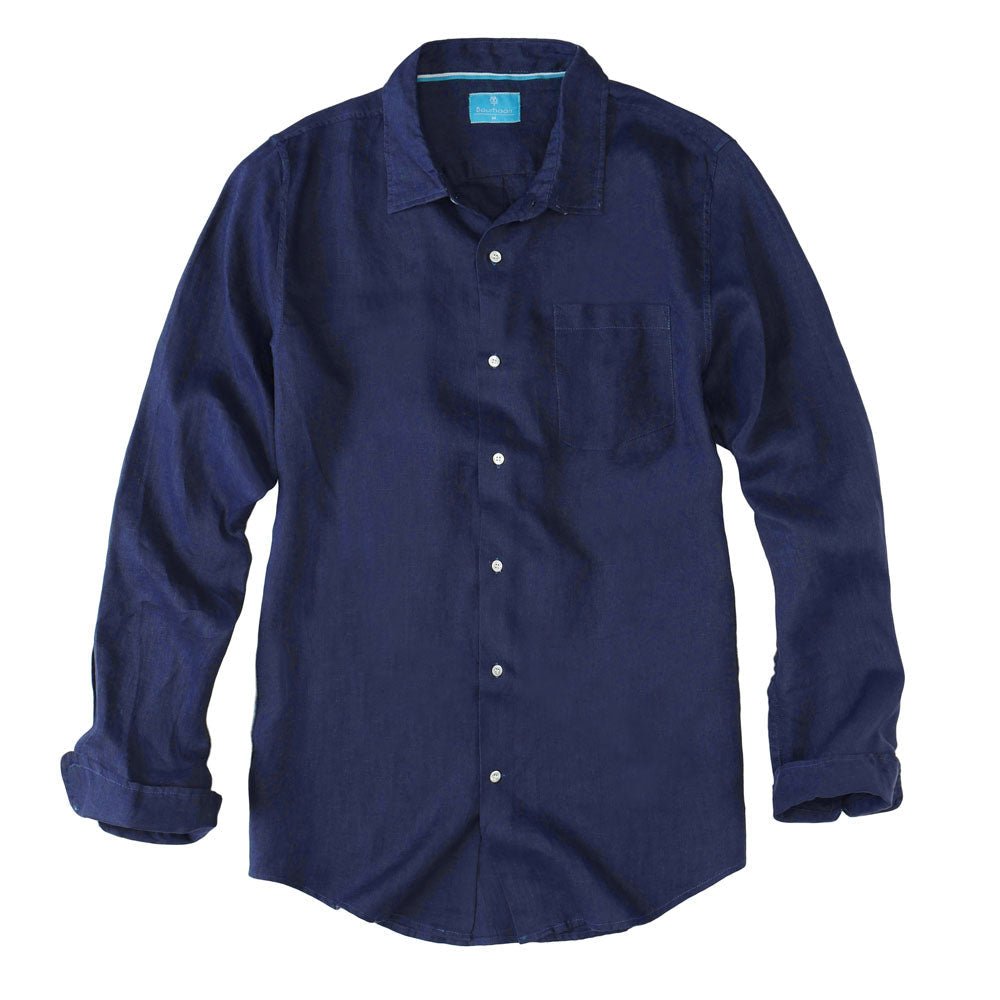 Men's Regular Fit Long Sleeve 100% Linen Shirt button-down-shirts La Vie Bien Men's Regular Fit Long Sleeve 100% Linen Shirt