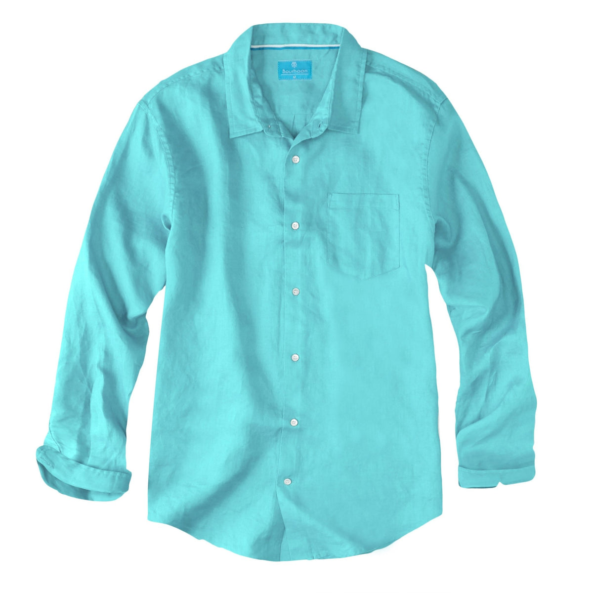 Men's Regular Fit Long Sleeve 100% Linen Shirt button-down-shirts La Vie Bien Men's Regular Fit Long Sleeve 100% Linen Shirt
