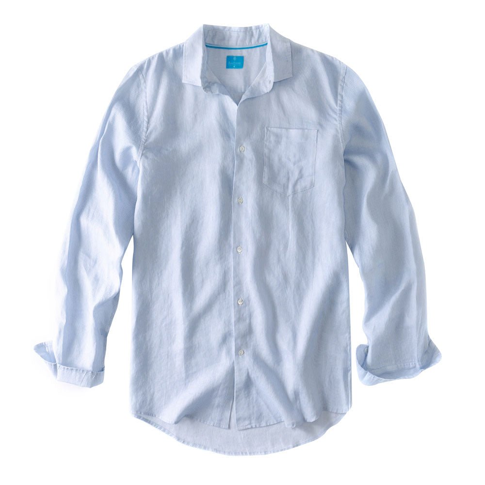 Men's Regular Fit Long Sleeve 100% Linen Shirt button-down-shirts La Vie Bien Men's Regular Fit Long Sleeve 100% Linen Shirt
