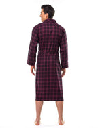 Mens Robe - Premium 100% Cotton Flannel Robe bathrobes La Vie Bien Mens Robe - Premium 100% Cotton Flannel Robe