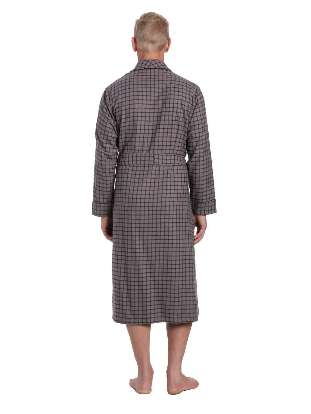 Mens Robe - Premium 100% Cotton Flannel Robe bathrobes La Vie Bien Mens Robe - Premium 100% Cotton Flannel Robe