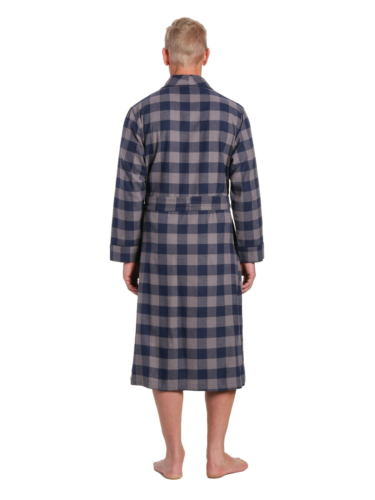 Mens Robe - Premium 100% Cotton Flannel Robe bathrobes La Vie Bien Mens Robe - Premium 100% Cotton Flannel Robe