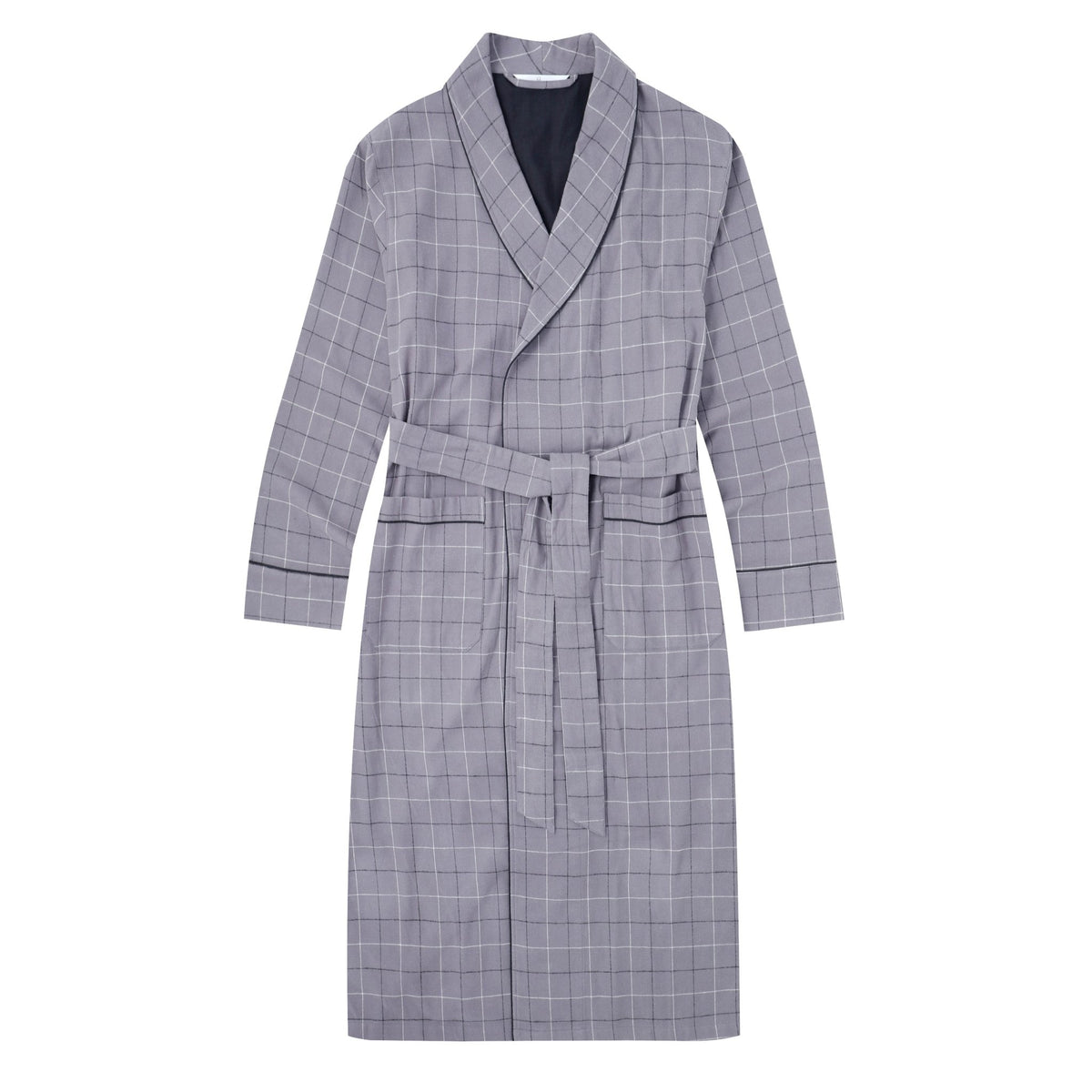 Mens Robe - Premium 100% Cotton Flannel Robe bathrobes La Vie Bien Mens Robe - Premium 100% Cotton Flannel Robe
