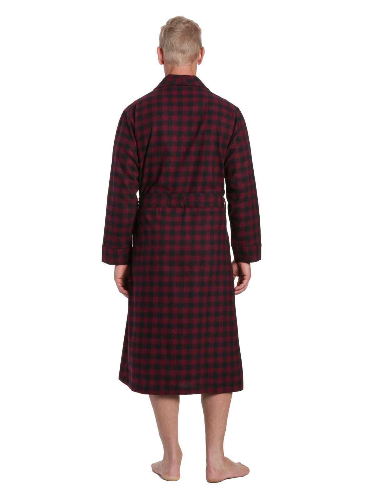 Mens Robe - Premium 100% Cotton Flannel Robe bathrobes La Vie Bien Mens Robe - Premium 100% Cotton Flannel Robe
