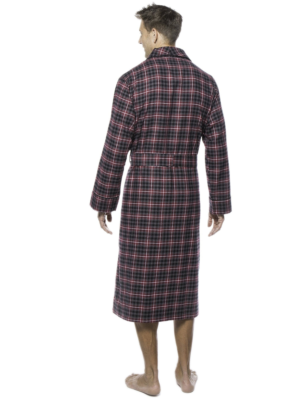 Mens Robe - Premium 100% Cotton Flannel Robe bathrobes La Vie Bien Mens Robe - Premium 100% Cotton Flannel Robe