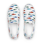 Men’s fishy sardines slip-on canvas shoes by La Vie Bien