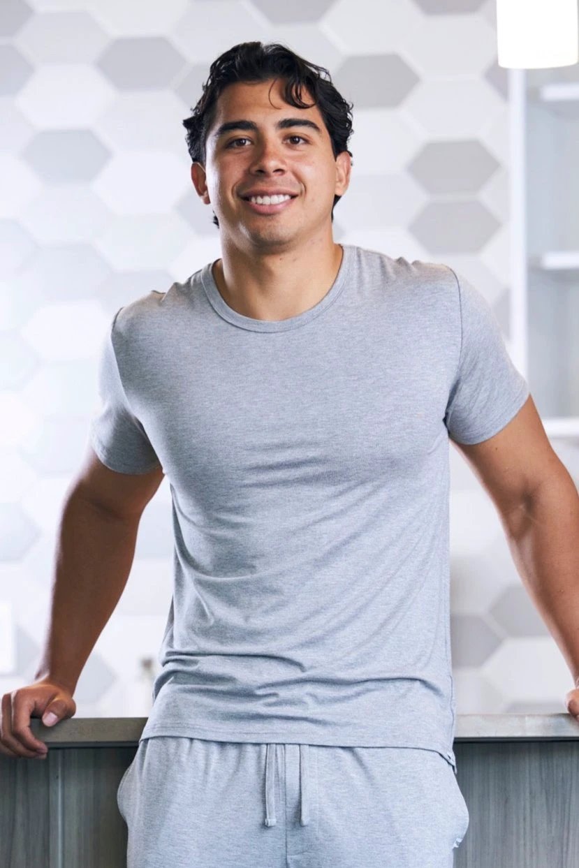 Men's Soft Bamboo Lounge Short Sleeve T-Shirt by Spun Bamboo