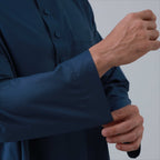Men's Solid Color Thobe with Button Placket (MT036) La Vie Bien Men's Solid Color Thobe with Button Placket (MT036)