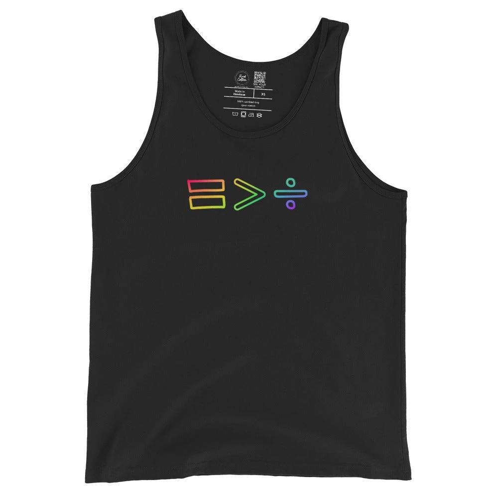 Equality Greater Than Division Classic Tank by Kind Cotton