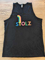 Men’s stolz (Proud) premium tank top, rainbow design Tank tops La Vie Bien Men’s stolz (Proud) premium tank top, rainbow design