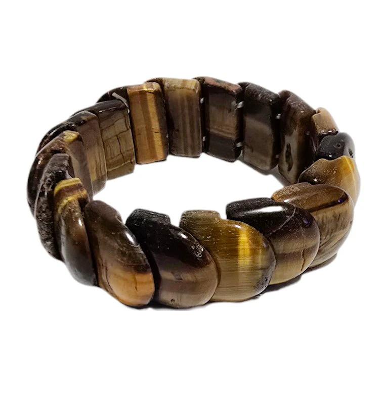 Men's Tiger Eye Stretch Bracelet by L.Signature Collection by L.Styles